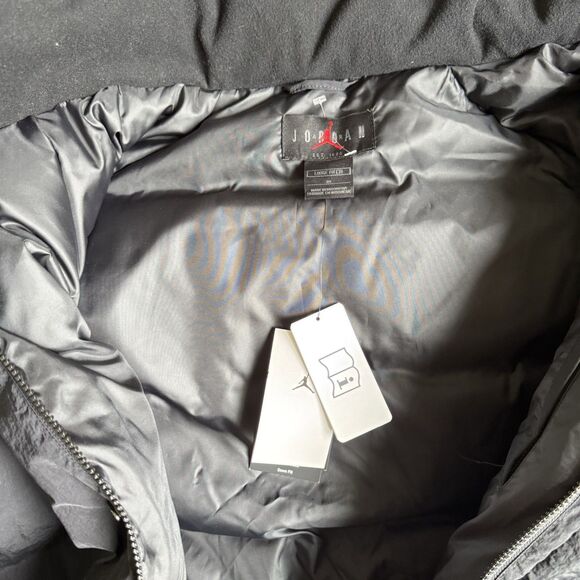 Jordan Essential Loose Fit Down Fill Puffer Jacket Black Womens 3XL New - Picture 3 of 11